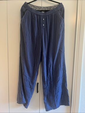 aerie Navy Pinstripe Women's Lounge Pajama Pants